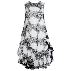 Jourden Sleeveless Mesh Dress w/ Swirl Pattern, Ruffle Bottom
White Slip sz 36 Jourden Sleeveless Mesh Dress w/ Swirl Pattern, Ruffle Bottom
White Slip sz 36