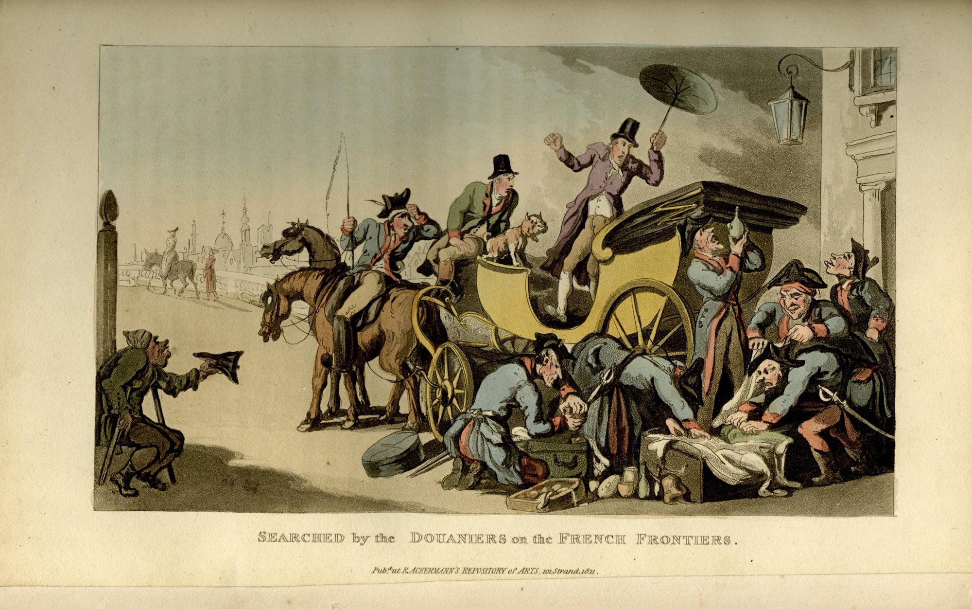 Journal of Sentimental Travels in the Southern Provinces of France – Rowlandson In Good Condition For Sale In Middletown, NY