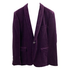 JOURNAL STANDARD Purple Velvet Shawl Collar Sport Coat