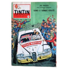 Journal Tintin N°491, 20 Mars 1958 — Graton Steve Warson Cover — Jacobs - 2C124