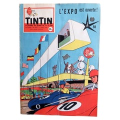 Journal Tintin N°495, Apr 1958, Jacobs S.O.S. Météores Opening — Expo 58- 2C110