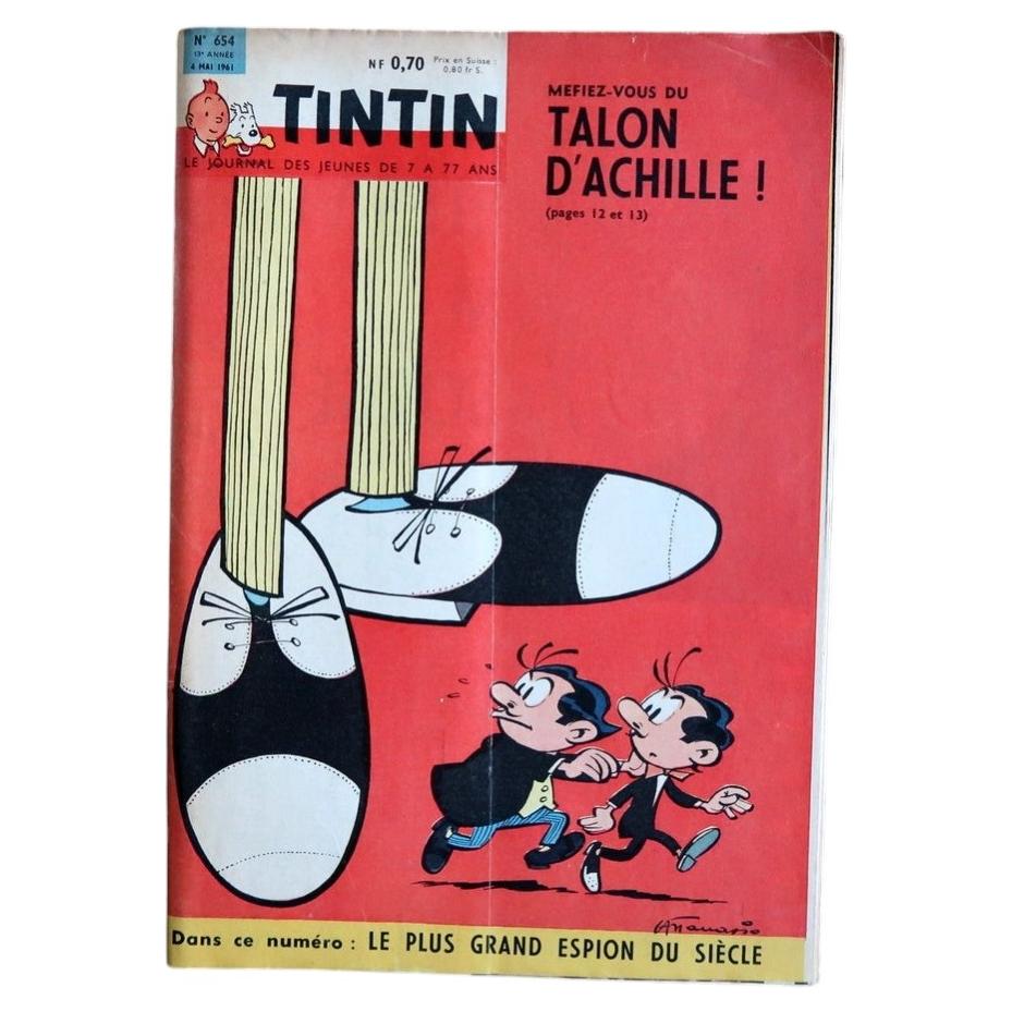 Journal Tintin N°654, 4 Mai 1961 - Couverture Franquin - Jacobs Le Piège - 2C129