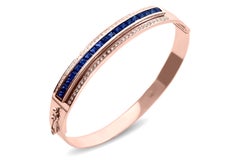 Journey Bangle-Your Grace-Rose Gold Sapphire Insert