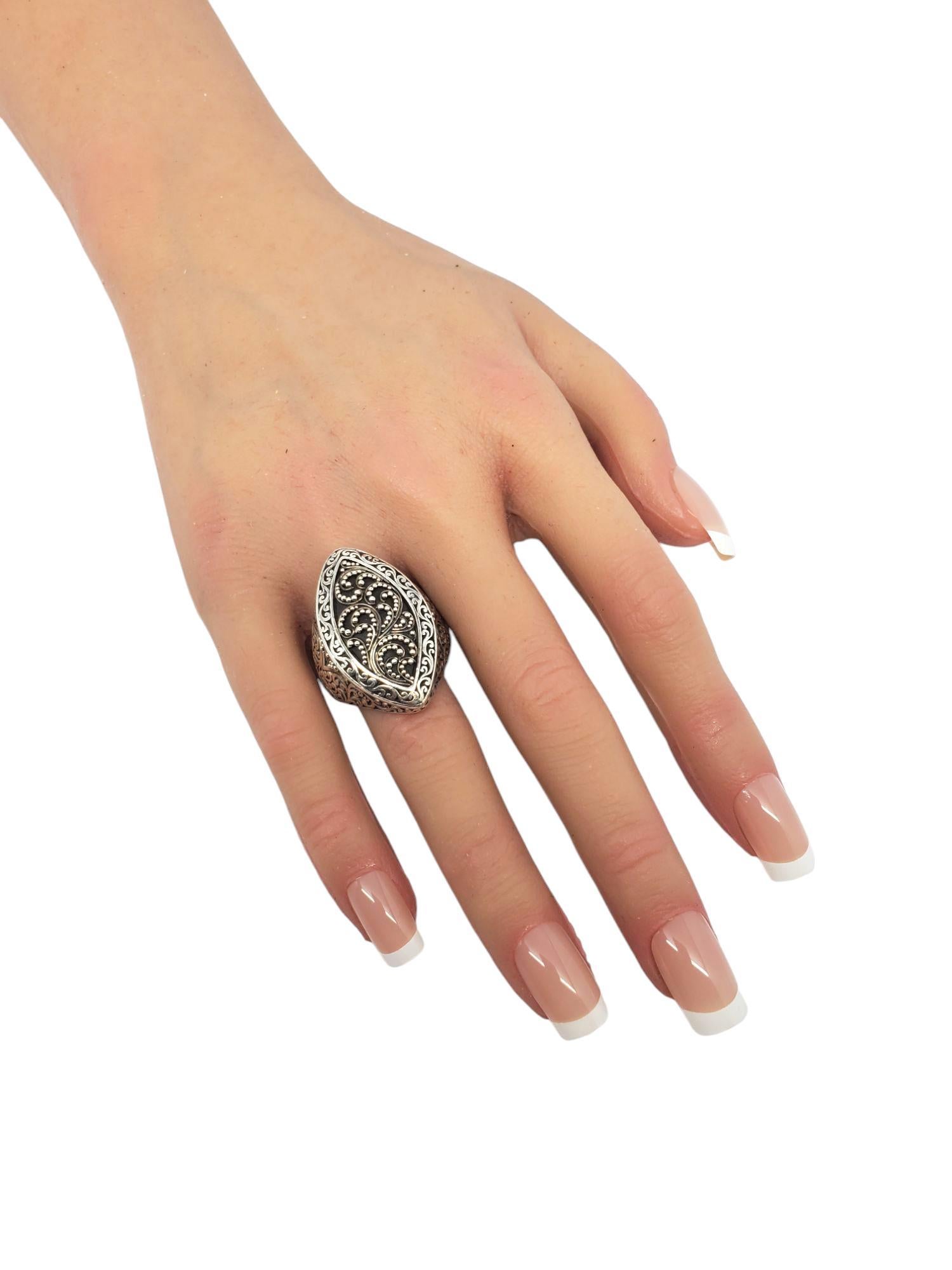Journey by Lois Hill Sterling Silver Marquise Shaped Ring Size 11 #21099 For Sale 2