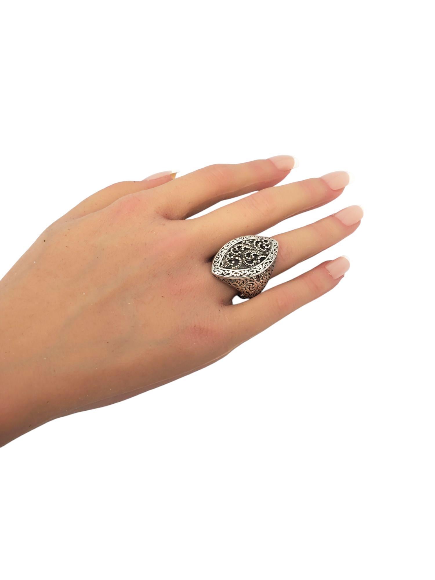 Journey by Lois Hill Sterling Silver Marquise Shaped Ring Size 11 #21099 For Sale 3