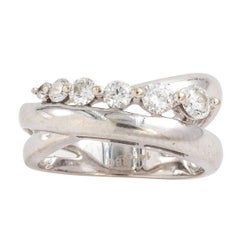 journey diamond ring Vintage Journey Diamond Crossover Ring