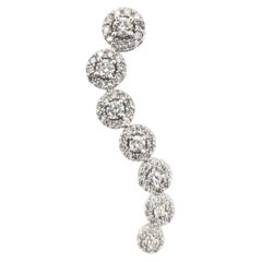 Journey Diamond Pendant in 10k White Gold