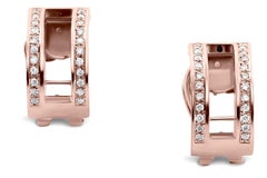 Journey Earrings, Your Graces, Rose Gold with Sapphire Inserts