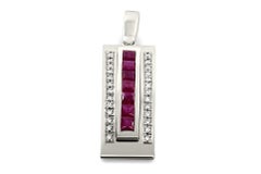 Journey Pendant-The Three Graces-Platinum with Sapphire Ruby & Tsavorite Inserts