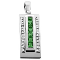 Journey Pendant-The Three Graces-White Gold with Sapphire Ruby&Tsavorite Inserts
