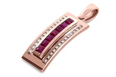 Journey Pendant, Your Grace, Rose Gold with Ruby Insert
