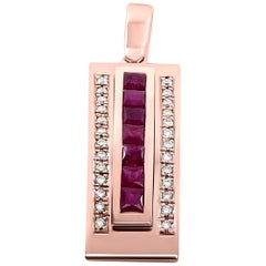 Journey Pendant, Your Grace, Rose Gold with Ruby Insert