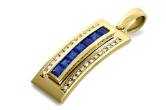 Journey Pendant, Your Grace, Yellow Gold with Sapphire Insert