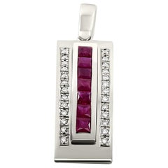 Journey Pendant, Your Grace, Platinum with Ruby Insert