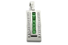 Journey Pendant, Your Grace, Platinum with Tsavorite Insert