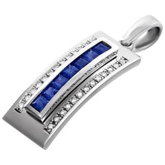 Journey Pendant, Your Grace, White Gold with Sapphire Insert