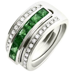 Journey Ring, Your Grace, Platinum, Tsavorite Insert