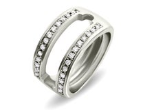 Journey Ring, Your Grace, 18 karat White Gold, Sapphire Insert