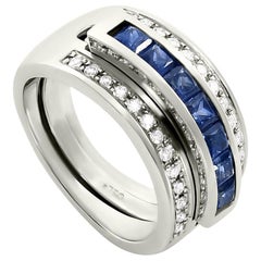 Journey Ring, Your Grace, 18 karat White Gold, Sapphire Insert