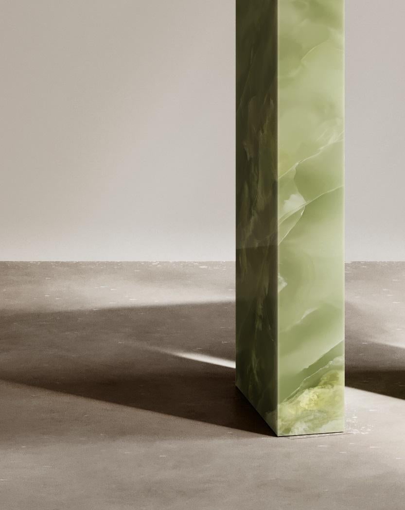 Other Journeyman Console Table in Natural Verde Onyx by Paloma Editions For Sale