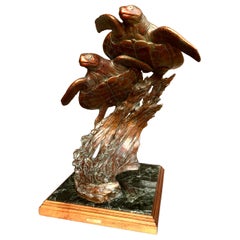 "Journey's End" Sea Turtle Monumental Bronze Sculpture by Kent Ullberg