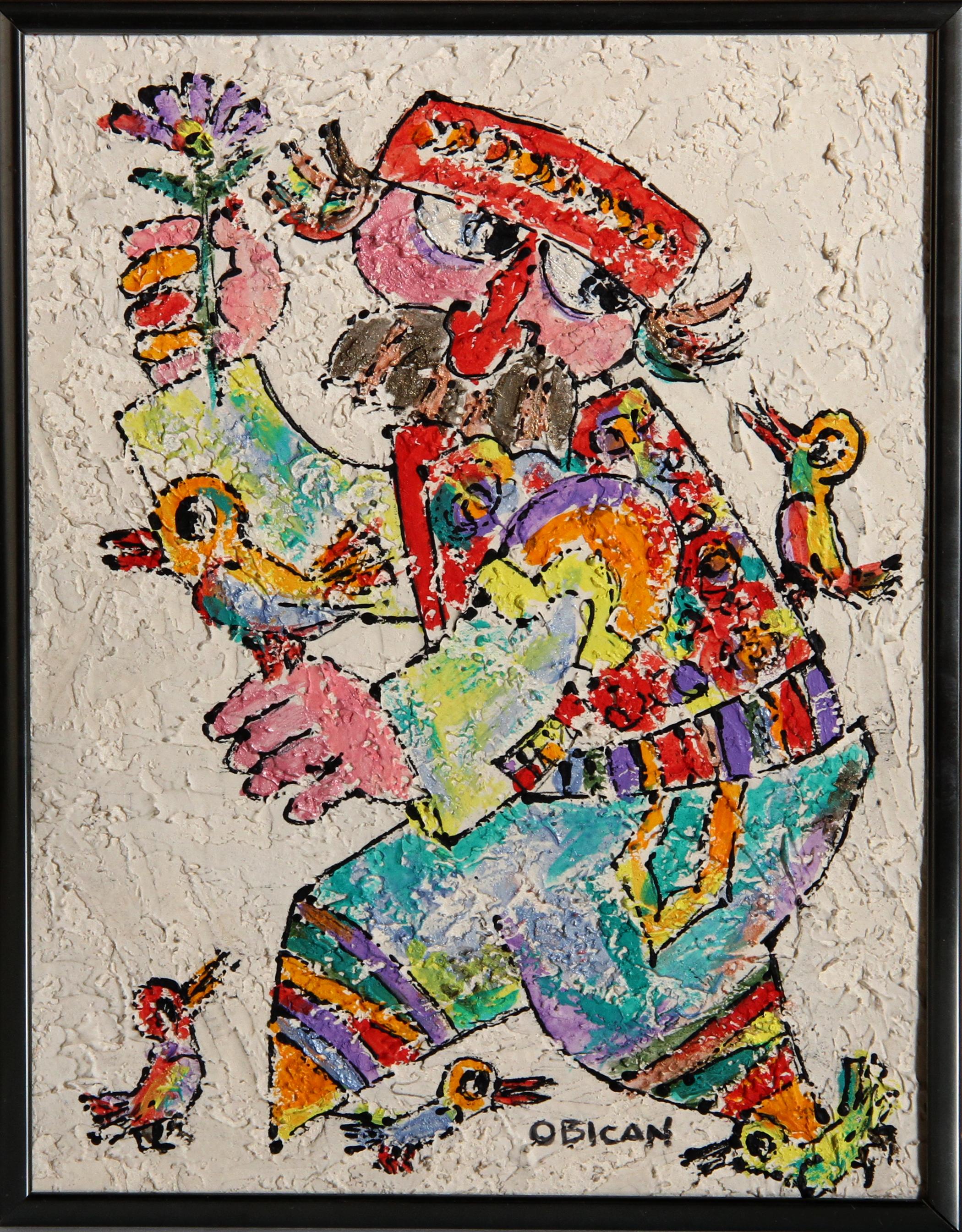 Mann mit Blume und Vögeln

Jovan Obican
Französisch/jugoslawisch (1918-1986)

Datum: ca. 1980
Öl auf Karton
Größe: 9 x 7 Zoll (22,86 x 17,78 cm)
Rahmengröße: 9,75 x 7,25 Zoll