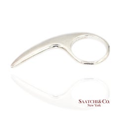 Jovana Djuric Hand-Carved Sterling Silver 950 Large Slice Ring