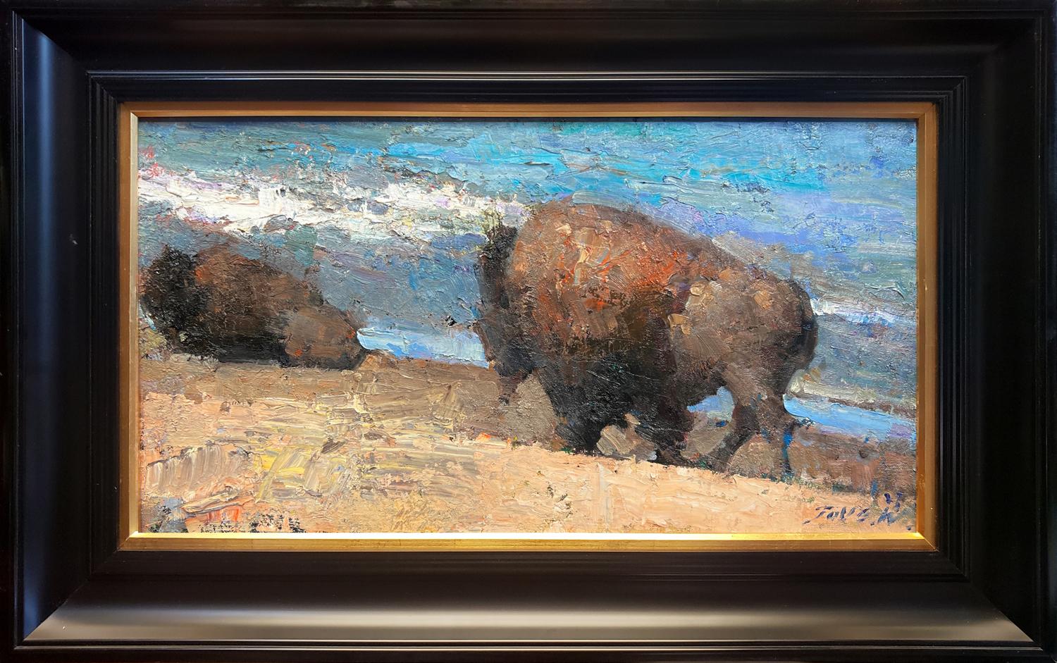 Animal Painting Jove Wang - Bison de Catalina