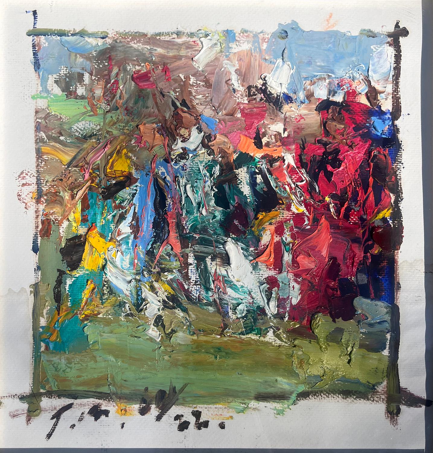 Studio del colore per il Grande Evento dei Nativi Americani - Painting di Jove Wang
