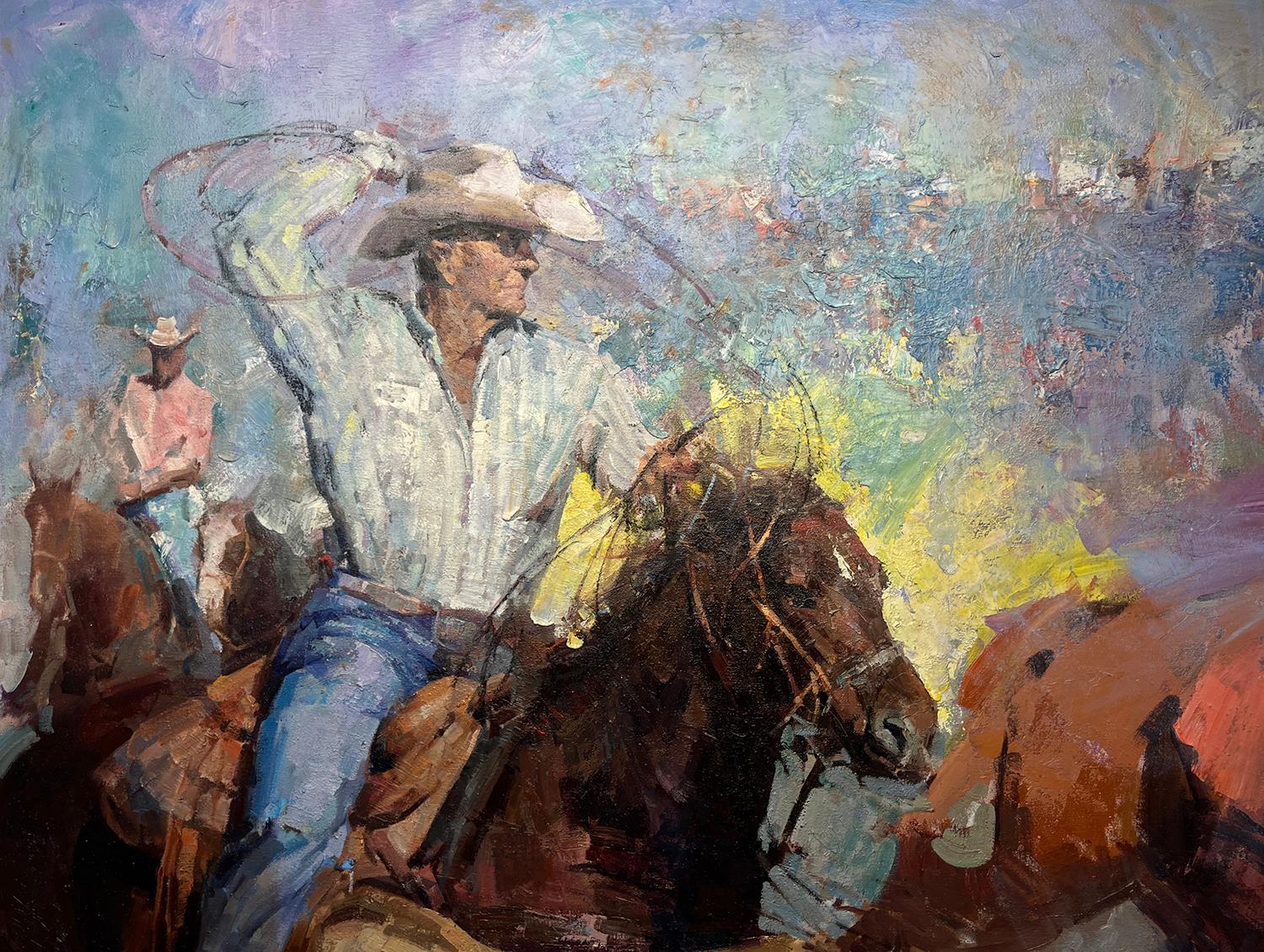 El Rodeo - Animal Painting Gris de Jove Wang