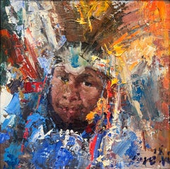 Young Boy at Gathering of Nations Pow Wow