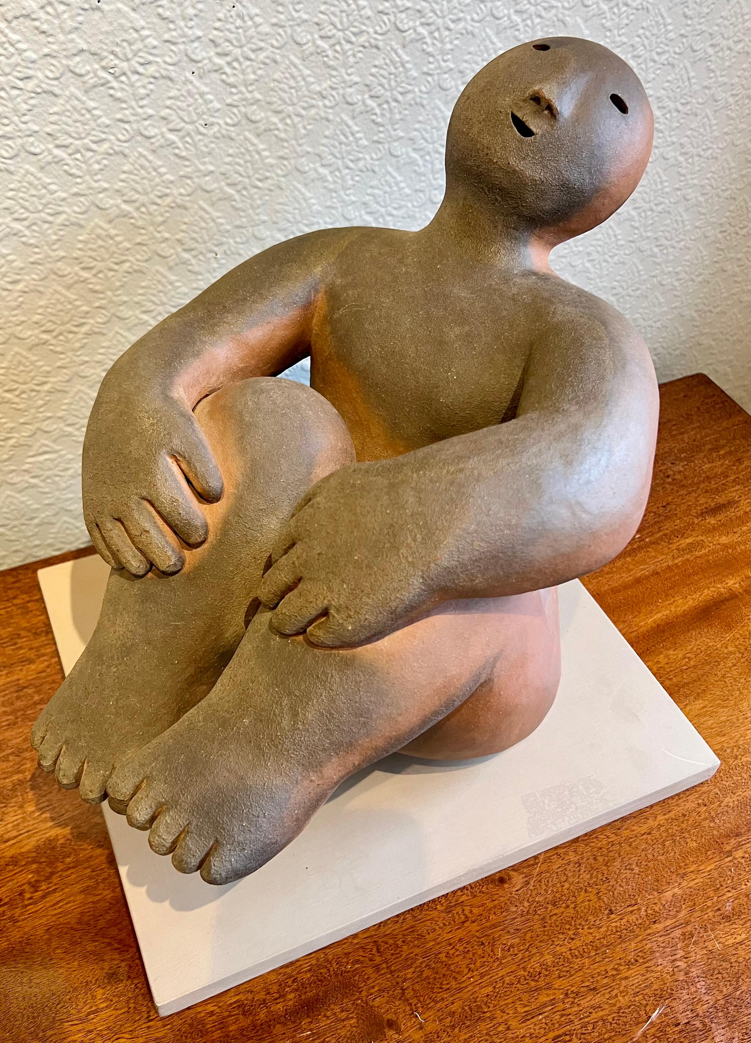 Sitting Figure with Knees Up For Sale 1