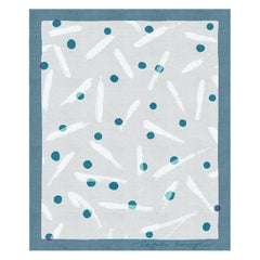 Joy - Children Room Hand Knotted Wool Silk Rug, In Stock