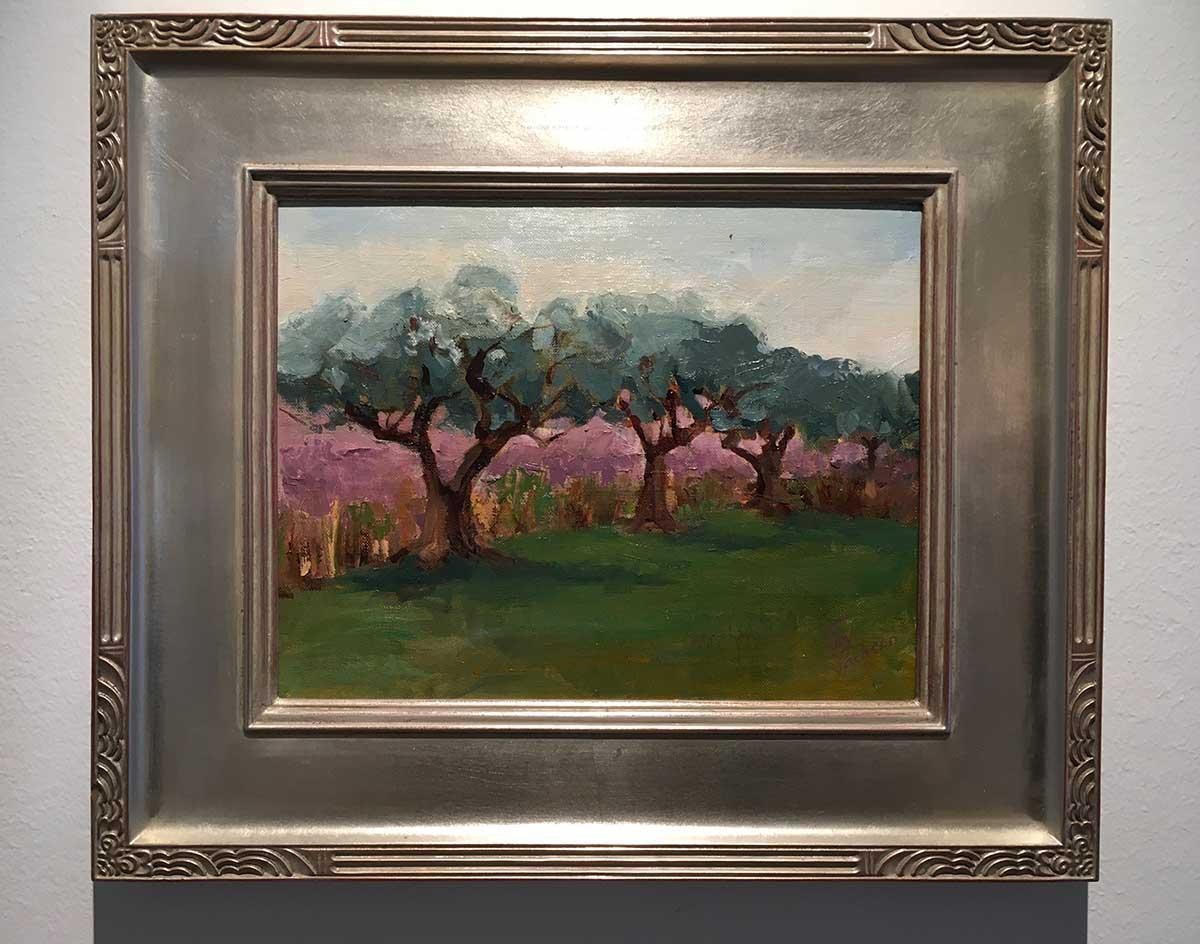 Joy Jackson Landscape Painting - Orchard Landscape