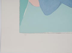 "Reclining Nude" unframed signed silkscreen artist proof by artist Joy Laville