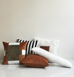 Oreiller Joy en velours rayé de Hermhaus