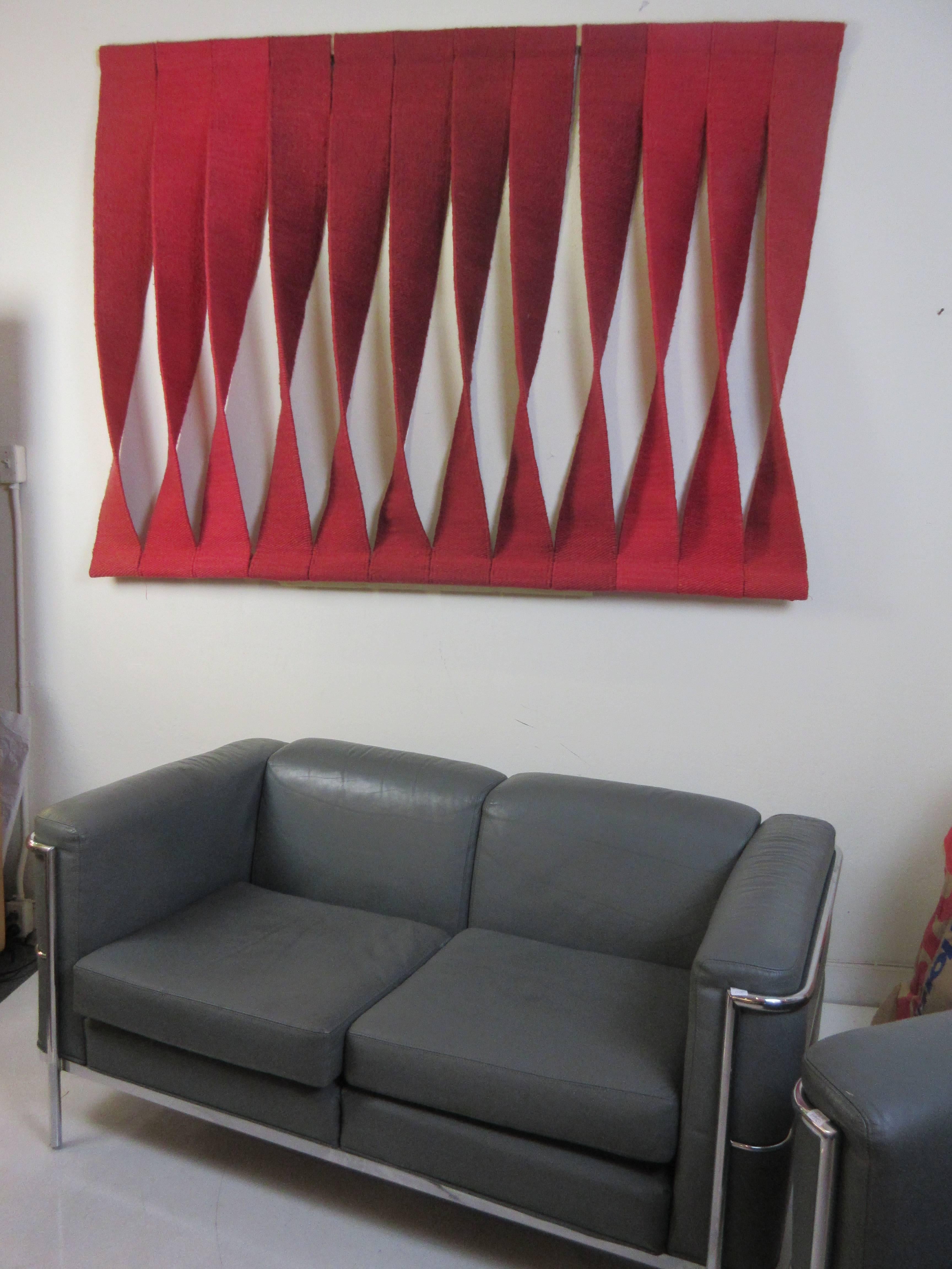 Joy Rushfelt Fiber Art Piece Spectral Twist by Contemporary Tapestries In Excellent Condition In Philadelphia, PA