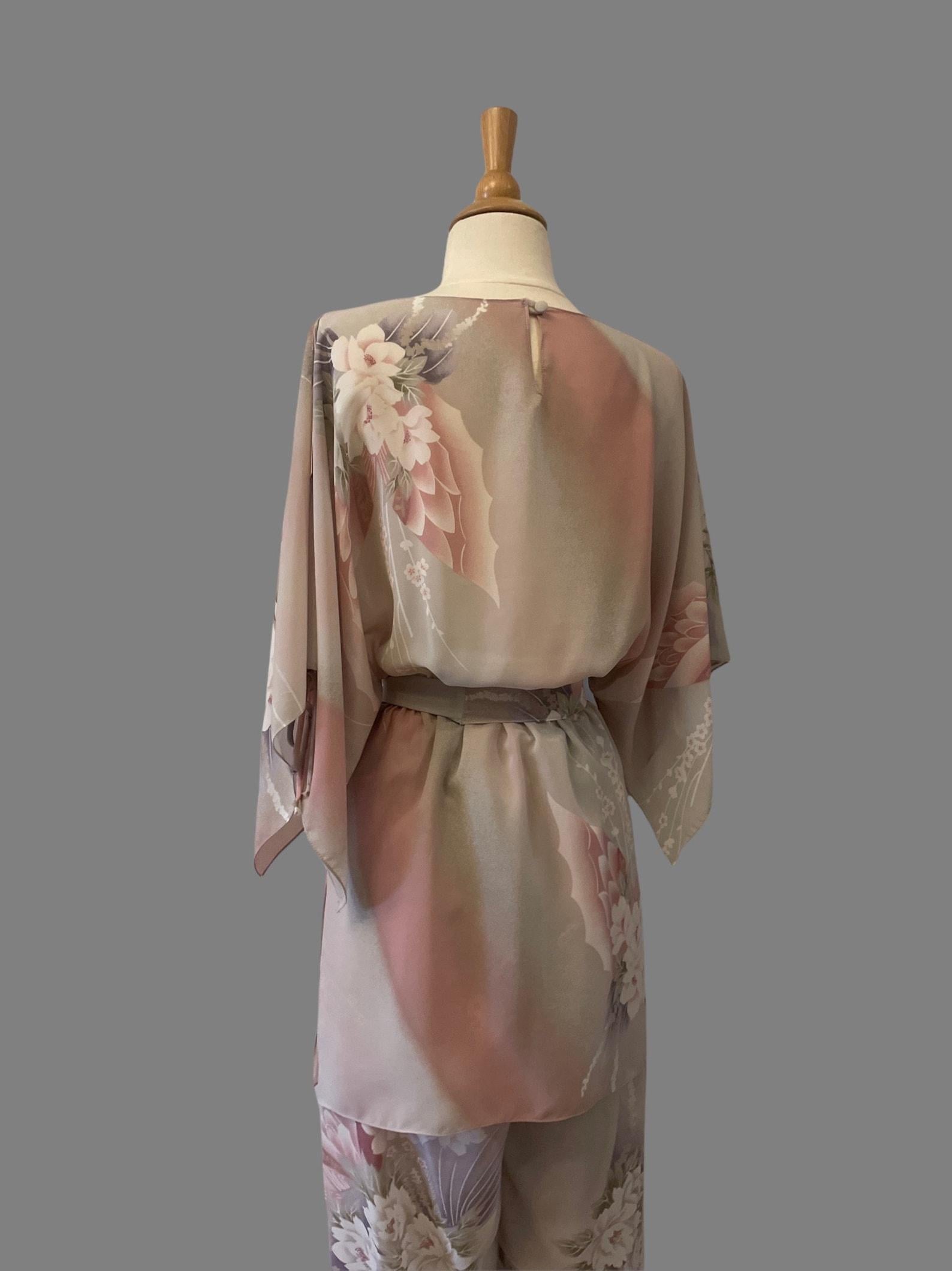 Ensemble 3 pièces à imprimé botanique de Joy Stevens, Circa 1970 en vente 1