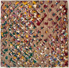 1978 Joy Walker Pattern & Decoration Color Field Abstract Op Art Painting