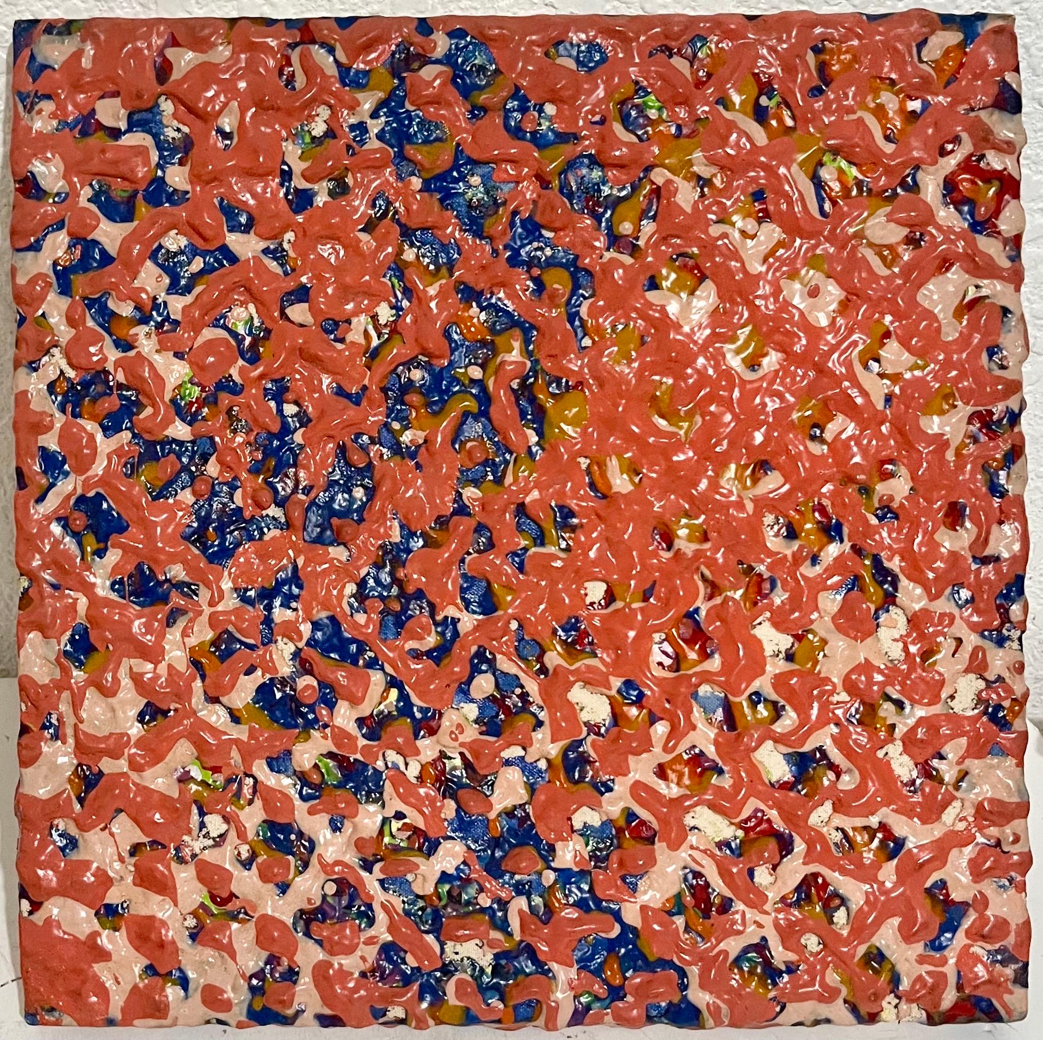 1978 Joy Walker Pattern & Decoration Color Field Abstract Op Art Painting For Sale 1