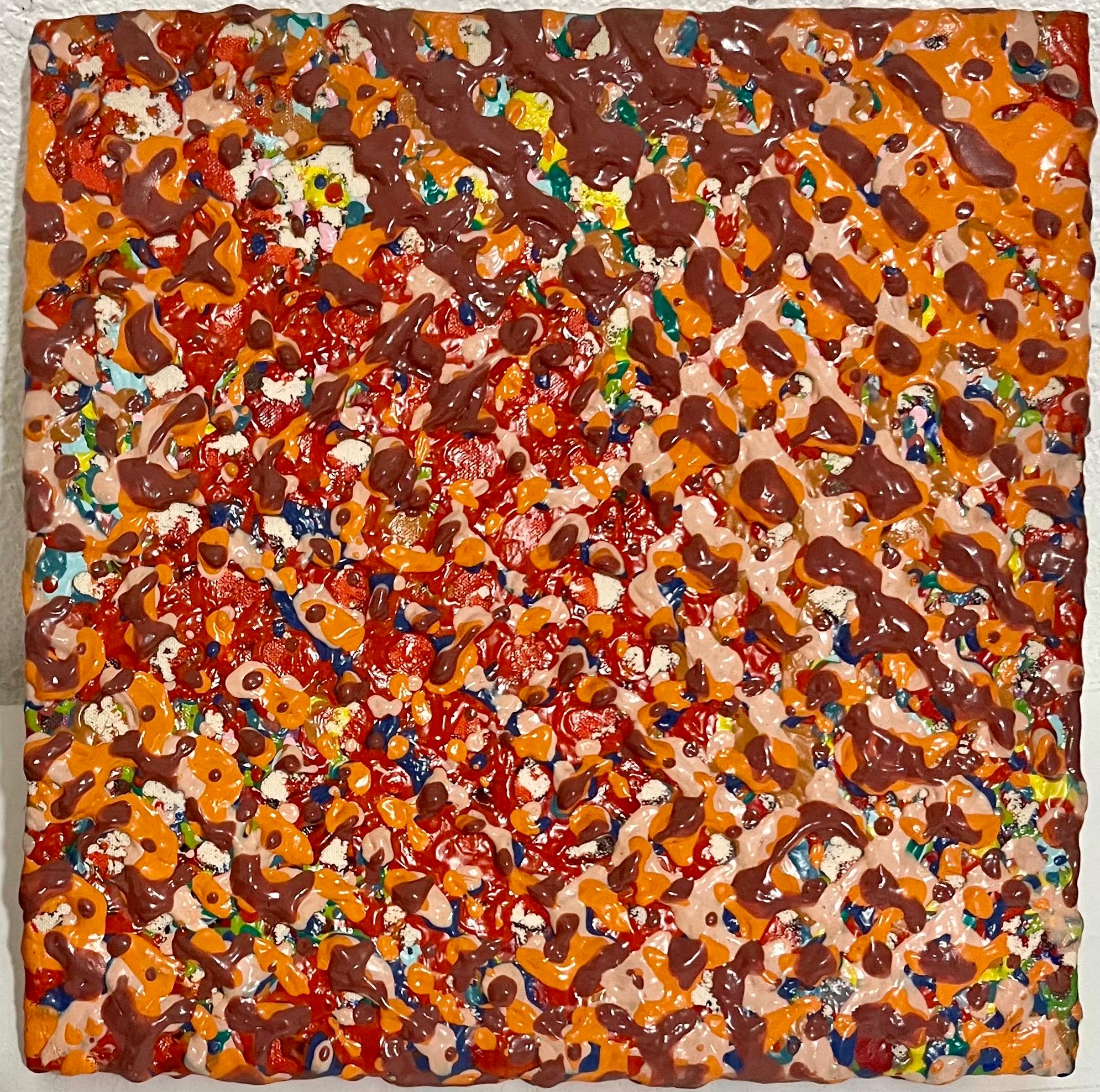 1978 Joy Walker Pattern & Decoration Color Field Abstract Op Art Painting For Sale 1