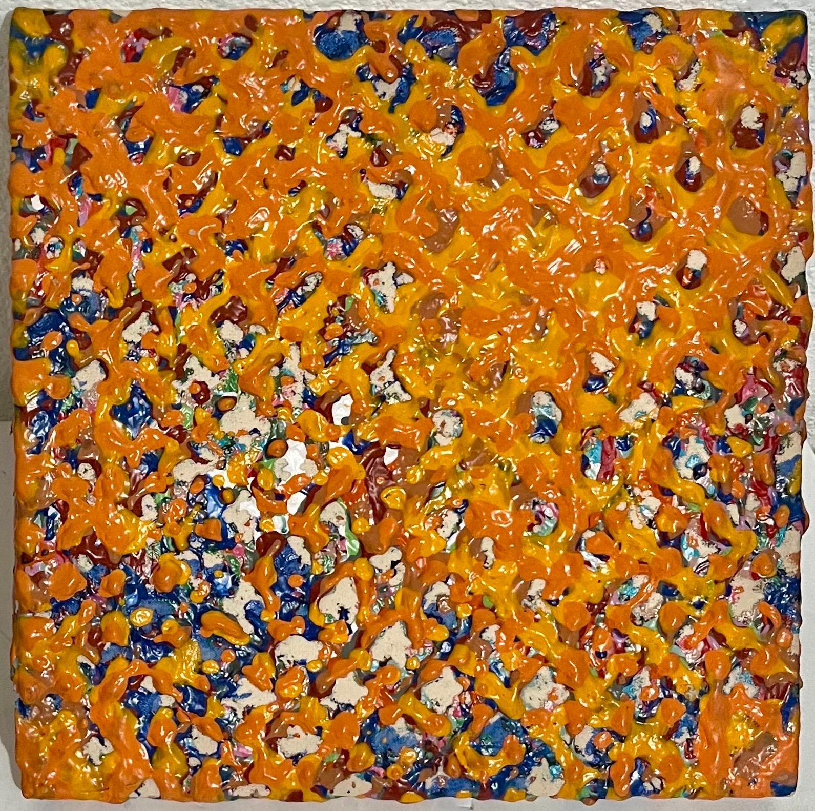 1978 Joy Walker Pattern & Decoration Color Field Abstract Op Art Painting For Sale 1