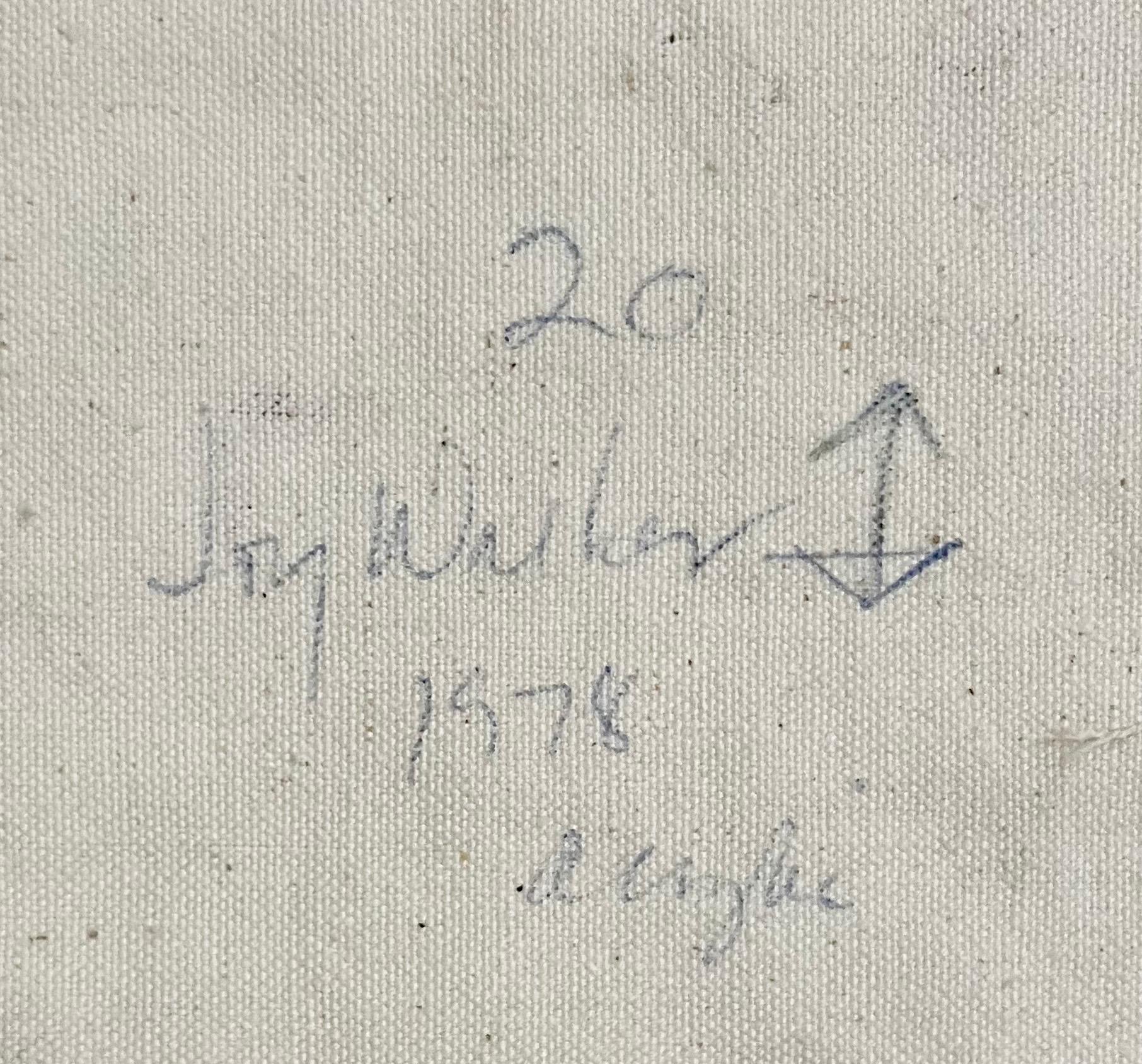 1978 Joy Walker Pattern & Decoration Color Field Abstract Op Art Painting For Sale 3