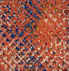 Vintage 1978 Joy Walker Pattern & Decoration Color Field Abstract Op Art Painting