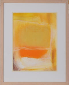 "Arising" - Abstract Fauvist - Style of Rothko in Acrylic on Paper by Joy Willow