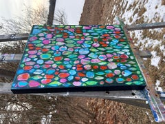 Caminata en vaqueros, Pintura abstracta