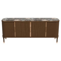 Joyce 4-Door Sideboard with Stone Top by Libero Rutilo