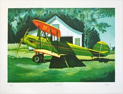 FAIRCHILD Signed Original Lithograph, Historic Biplane, Aviation History