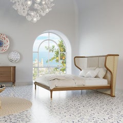 Cama con estructura de madera de fresno Joyce by Libero Rutilo