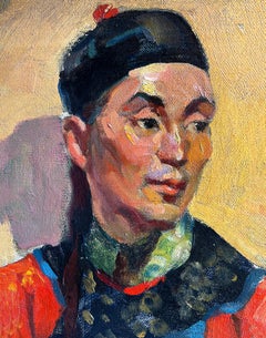 Formal Portrait of a Chinese Man in Traditional Dress